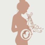 Connecting with baby logo from core moms blog